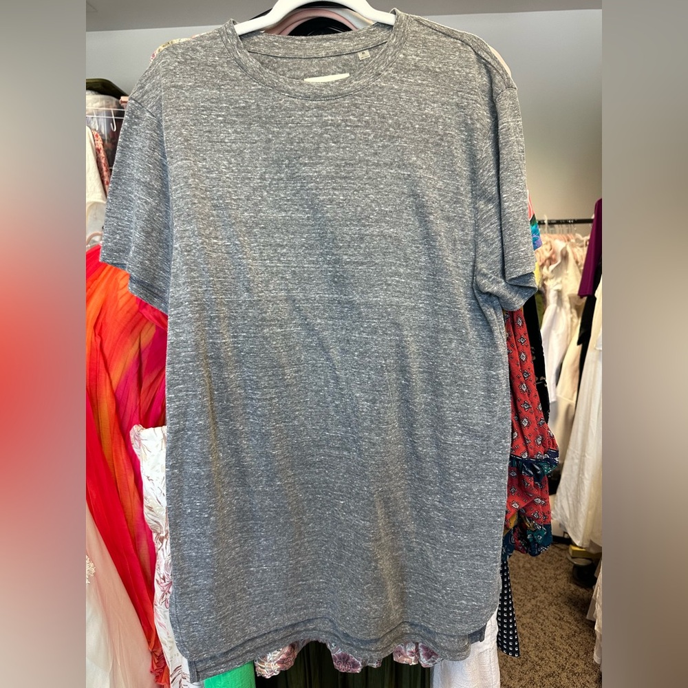 Fear of God soft Grey Heathers short sleeved T-shirt tee size Med